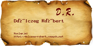 Délczeg Róbert névjegykártya